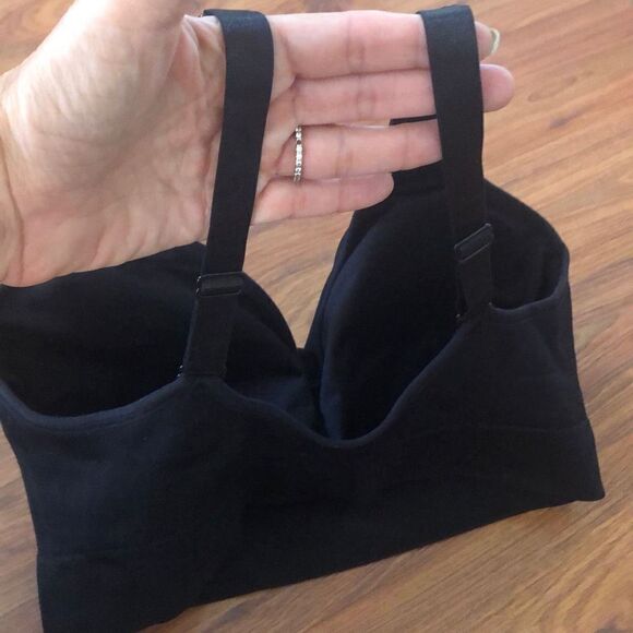 Puma Black sports bra removable pads L - Picture 3 of 5